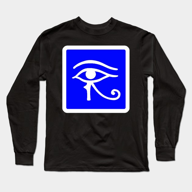 Left Eye Street Sign Long Sleeve T-Shirt by NovaOven